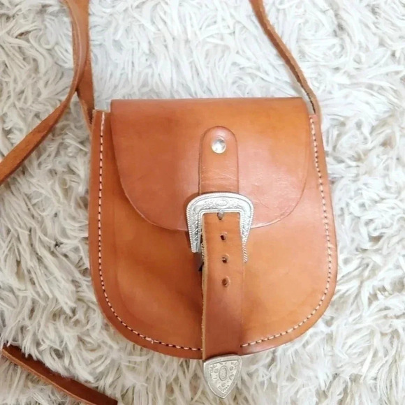Tooled Leather mini Crossbody bag - Picture 8 of 13